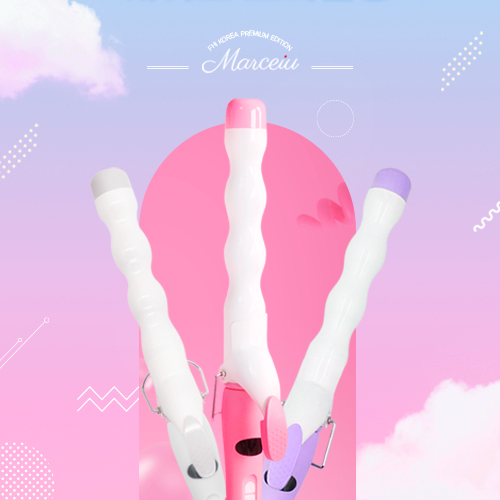 [오! 늘만 특가]마르세이유 버블컬 봉고데기 컬렉션 핑크 화이트 라벤더퍼플